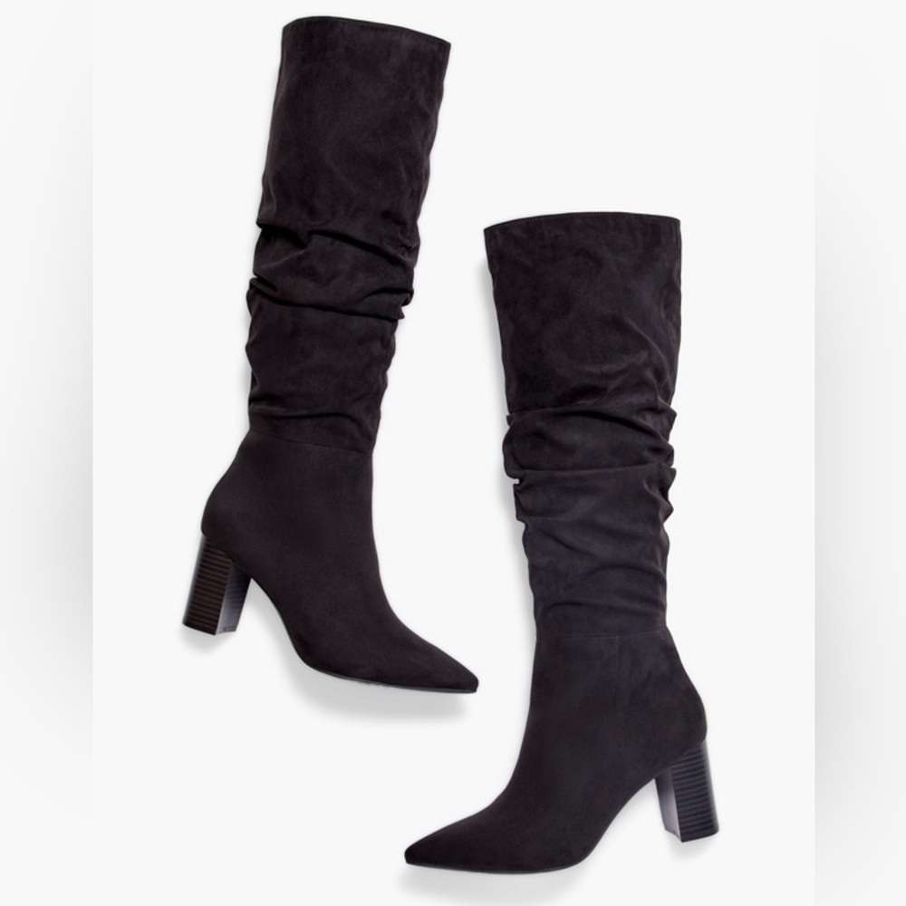 Just Fab Fiona Slouched Heel Boot | 7.5